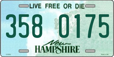 NH license plate 3580175