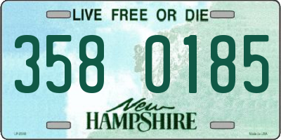NH license plate 3580185