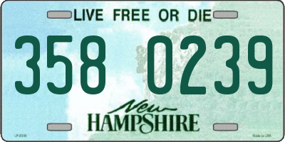 NH license plate 3580239
