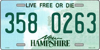 NH license plate 3580263