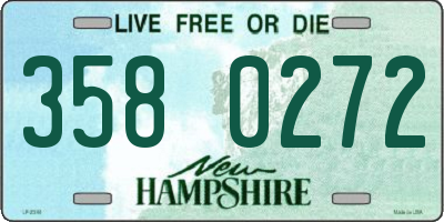 NH license plate 3580272