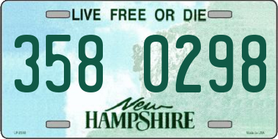 NH license plate 3580298