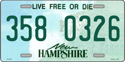 NH license plate 3580326