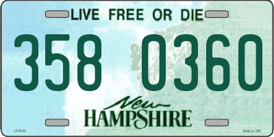 NH license plate 3580360