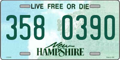 NH license plate 3580390