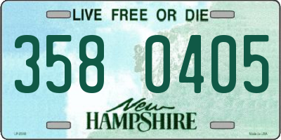 NH license plate 3580405