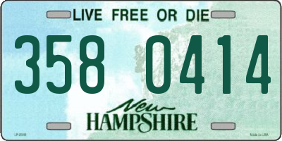 NH license plate 3580414