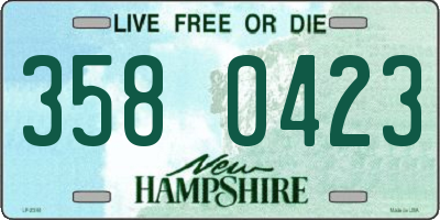 NH license plate 3580423