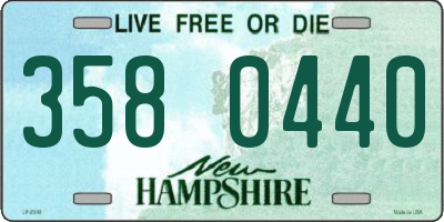 NH license plate 3580440