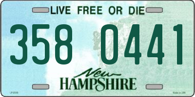 NH license plate 3580441