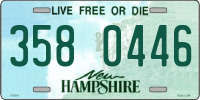 NH license plate 3580446