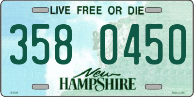 NH license plate 3580450
