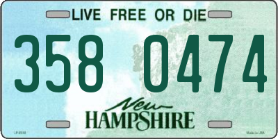 NH license plate 3580474