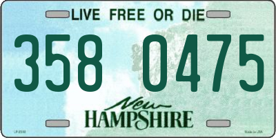 NH license plate 3580475