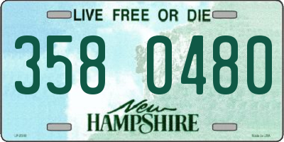 NH license plate 3580480