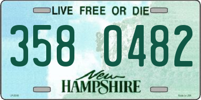 NH license plate 3580482