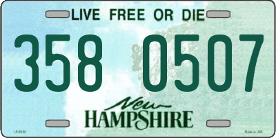 NH license plate 3580507