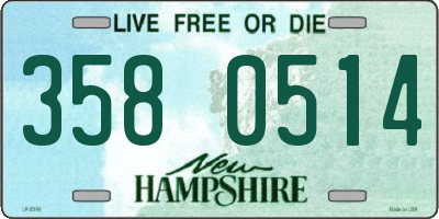 NH license plate 3580514