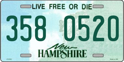 NH license plate 3580520