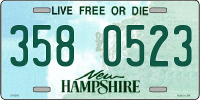 NH license plate 3580523