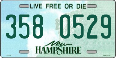 NH license plate 3580529