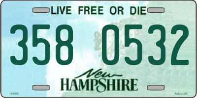 NH license plate 3580532