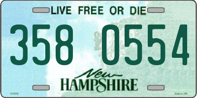 NH license plate 3580554