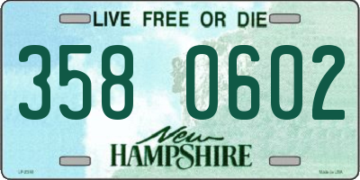 NH license plate 3580602