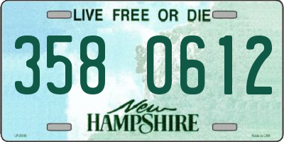 NH license plate 3580612