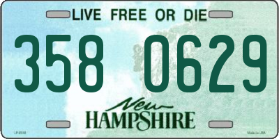 NH license plate 3580629