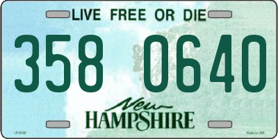 NH license plate 3580640