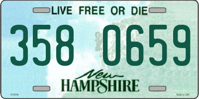 NH license plate 3580659