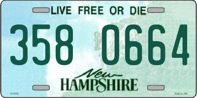NH license plate 3580664