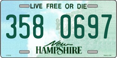 NH license plate 3580697