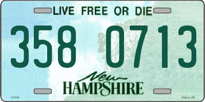 NH license plate 3580713