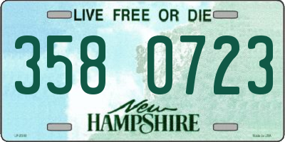 NH license plate 3580723