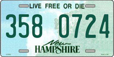 NH license plate 3580724