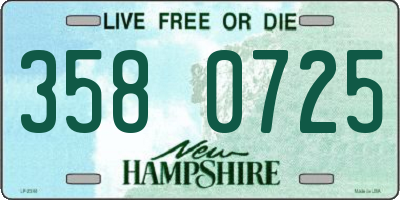 NH license plate 3580725