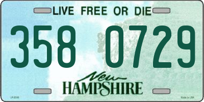 NH license plate 3580729