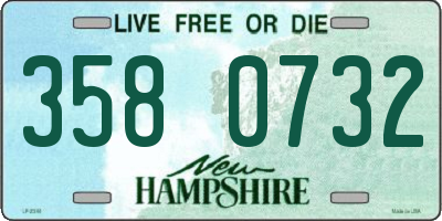 NH license plate 3580732
