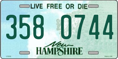 NH license plate 3580744