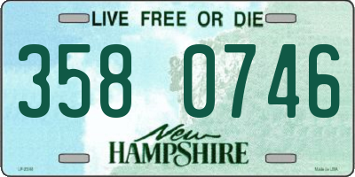 NH license plate 3580746
