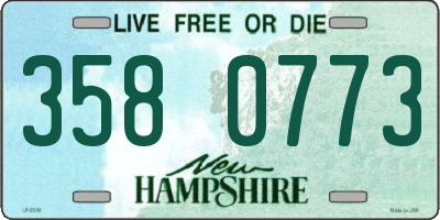 NH license plate 3580773