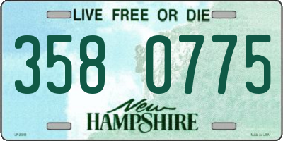 NH license plate 3580775