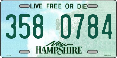 NH license plate 3580784