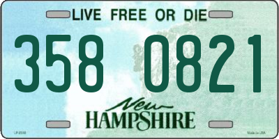 NH license plate 3580821