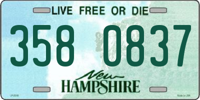 NH license plate 3580837