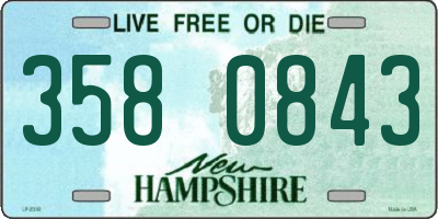 NH license plate 3580843