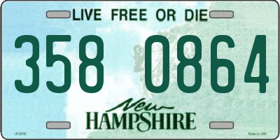 NH license plate 3580864