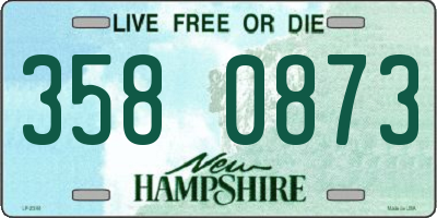NH license plate 3580873